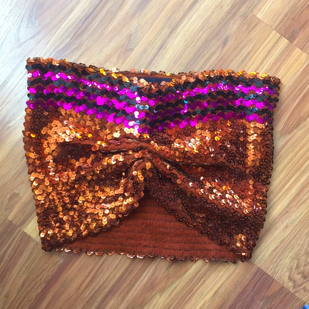Vintage Sequin Tube top -small